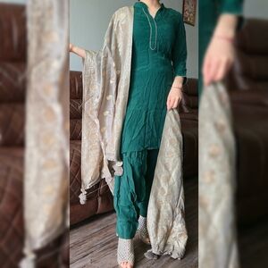 Green Patiala Suit NEGOTIABLE